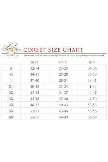 Lavish Red Crushed Velvet Overbust Corset - Daisy Corsets