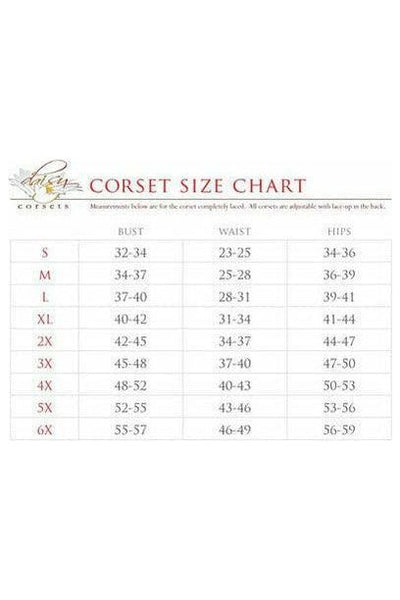 Lavish Sheer White Lace & Faux Leather Open Cup Waist Cincher - Daisy Corsets