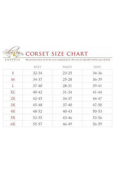 Top Drawer Rainbow Glitter PVC Steel Boned Underbust Corset w/Lace-Up Front