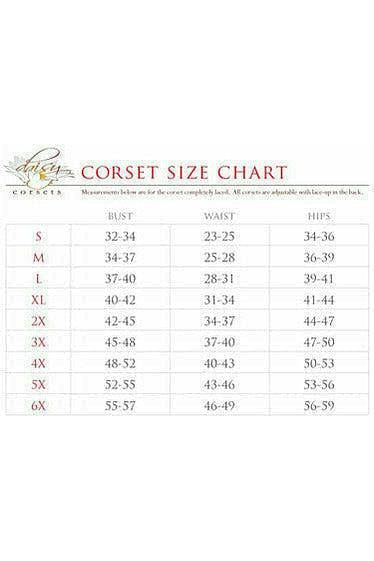 Lavish Magenta Lace Overbust Corset w/Zipper - Daisy Corsets