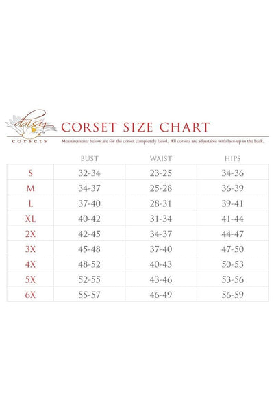 Top Drawer 6 PC Frisky French Maid Corset Costume