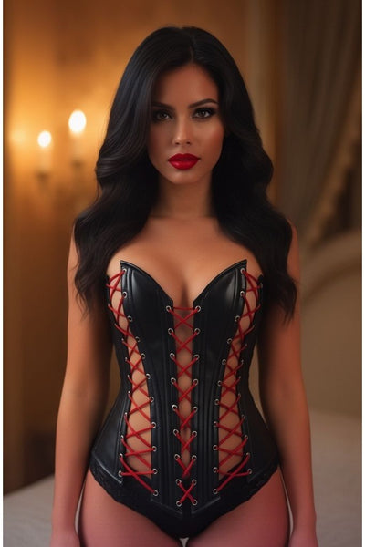 Top Drawer Lace-Up Steel Boned Over Bust Corset