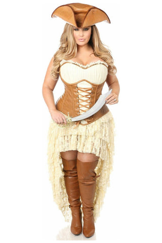 Top Drawer 4 PC Sexy Pirate Corset Costume - Daisy Corsets