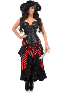Top Drawer Black/Red Striped Premium Corset Costume
