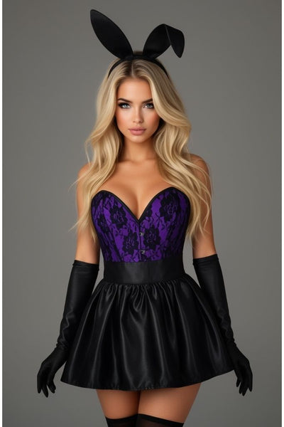 Top Drawer 5 PC Premium Boudoir Bunny Corset Costume
