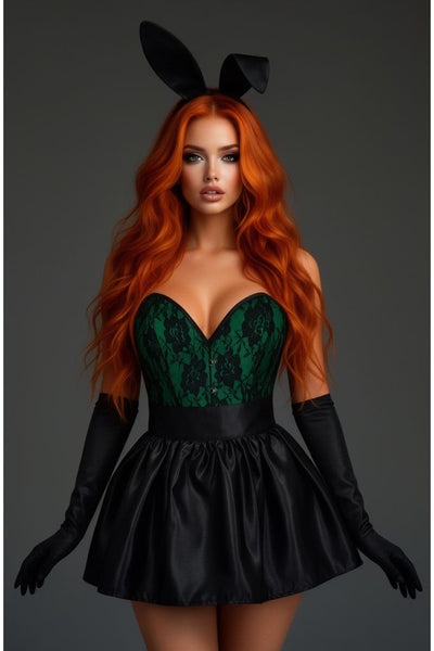 Top Drawer 5 PC Premium Boudoir Bunny Corset Costume
