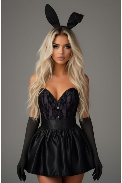 Top Drawer 5 PC Premium Boudoir Bunny Corset Costume