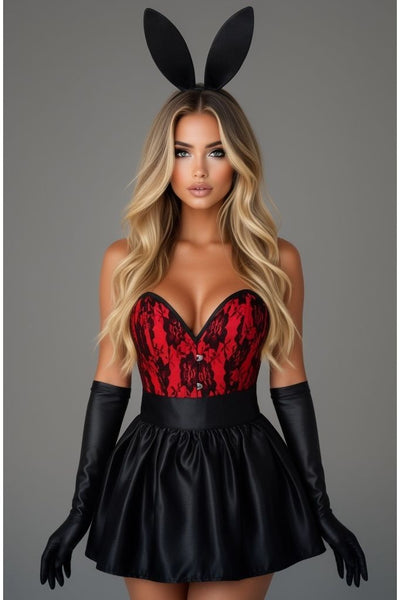 Top Drawer 5 PC Premium Boudoir Bunny Corset Costume