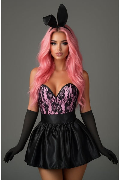 Top Drawer 5 PC Premium Boudoir Bunny Corset Costume