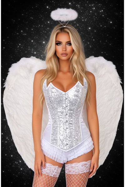 Top Drawer 4 PC Sweet Angel Corset Costume