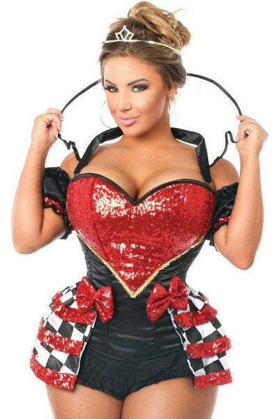 Top Drawer 6 PC Royal Red Queen Corset Costume - Daisy Corsets