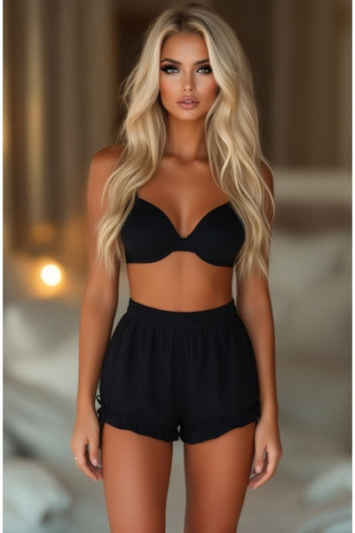 Black Crepe Bloomers - Daisy Corsets