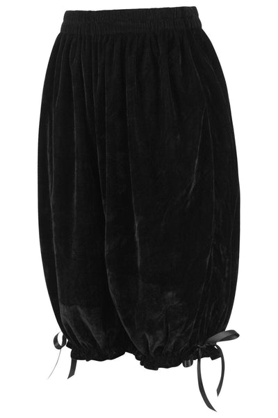 Black Velvet Long Bloomers - Daisy Corsets