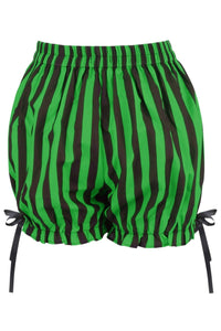 Black/Green Striped Bloomers - Daisy Corsets