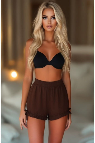 Dark Brown Crepe Bloomers - Daisy Corsets