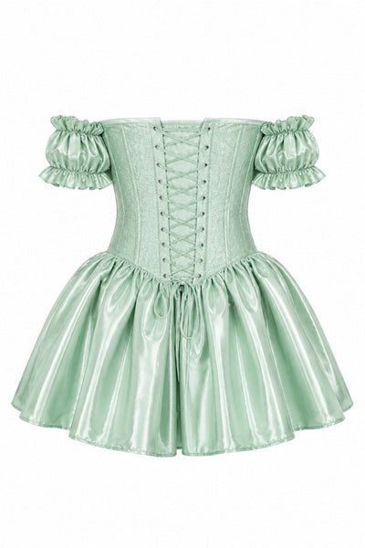 Enchanted Garden Fairy Steel Boned Corset Dress - Daisy Corsets