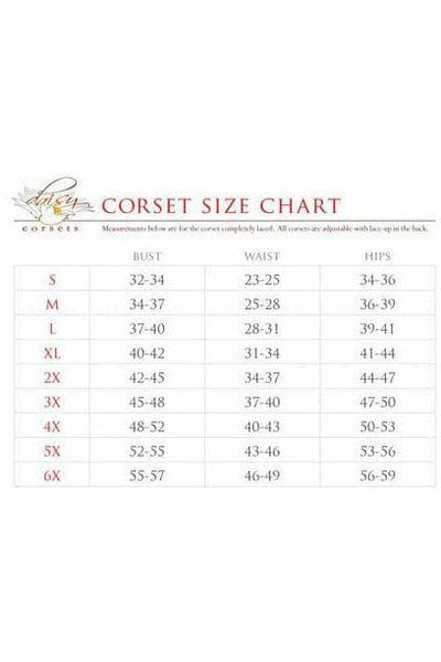 Lavish 2 PC Lavender Holo Bustier & Skirt Set - Daisy Corsets