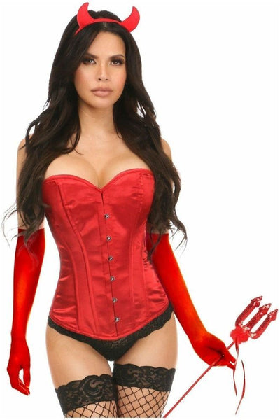 Lavish 4 PC Daring Devil Corset Costume - Daisy Corsets