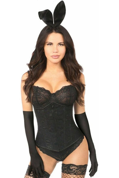 Lavish 4 PC Lace Cincher Bunny Corset Costume - Daisy Corsets