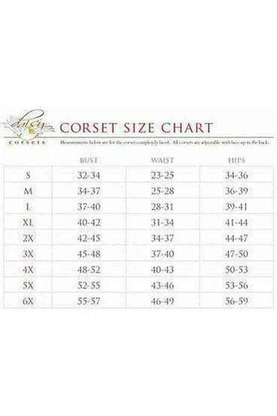 Lavish Black Cotton Underbust Corset - Daisy Corsets