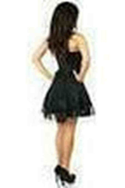 Lavish Black Lace Corset Dress