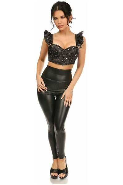 Lavish Celestial Underwire Bustier Top w/Removable Ruffle Sleeves - Daisy Corsets