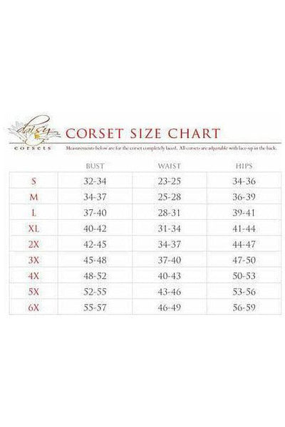 Lavish Clear Pink Curvy Cut Mini Cincher Corset - Daisy Corsets