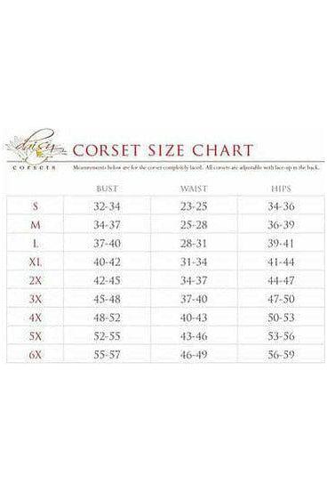 Lavish Dark Grey Lace Overbust Corset w/Zipper - Daisy Corsets
