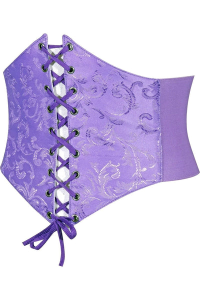 Lavish Lavender Brocade Corset Belt Cincher - Daisy Corsets