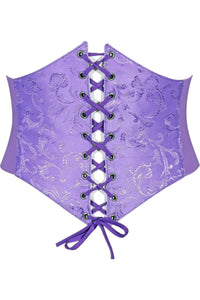 Lavish Lavender Brocade Corset Belt Cincher - Daisy Corsets