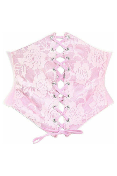 Lavish Lt Pink Lace Corset Belt Cincher - Daisy Corsets