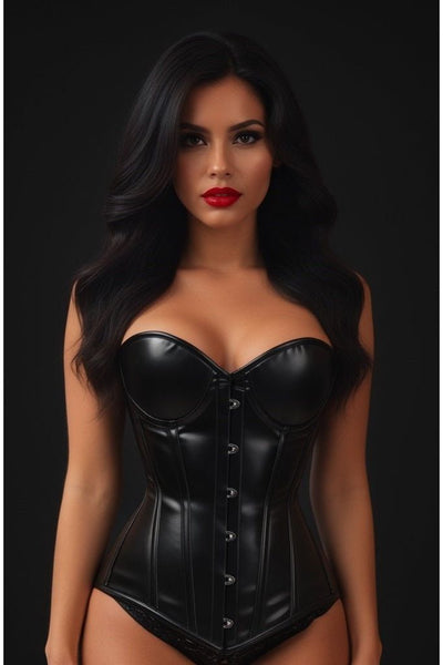 Lavish Wet Look Underwire Corset - Daisy Corsets
