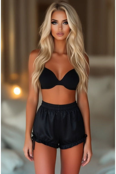 LIMITED EDITION Black Satin Bloomers - Daisy Corsets
