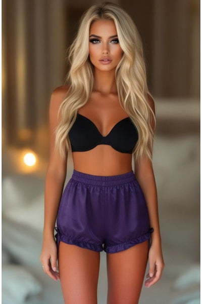 LIMITED EDITION Dark Purple Satin Bloomers - Daisy Corsets