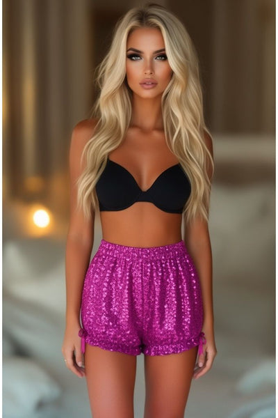 LIMITED EDITION Fuchsia Sequin Bloomers - Daisy Corsets