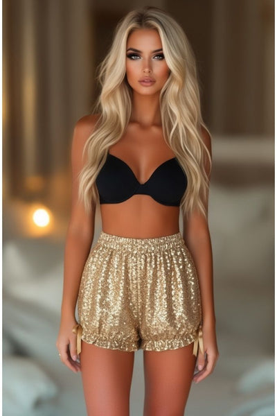 LIMITED EDITION Gold Sequin Bloomers - Daisy Corsets