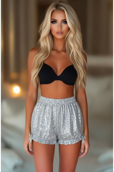 LIMITED EDITION Silver Sequin Bloomers - Daisy Corsets