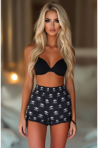LIMITED EDITION Skull Print Pirate Crepe Bloomers - Daisy Corsets