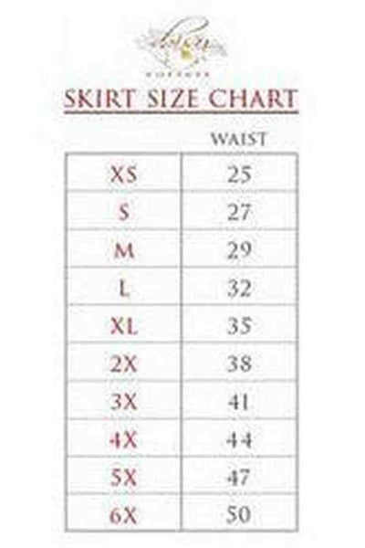 Pink & White Skulls Stretch Lycra Skirt - Daisy Corsets