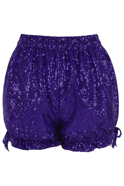 Purple Sequin Bloomers - Daisy Corsets