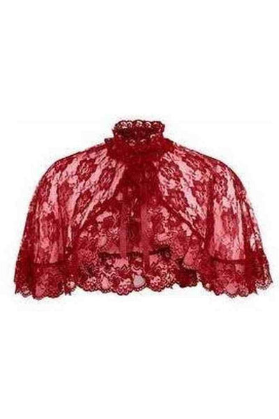 Red Lace Cape - Daisy Corsets