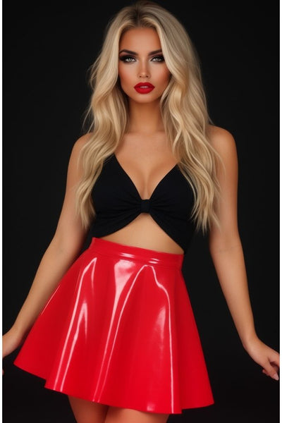 Red Patent Skirt - Daisy Corsets