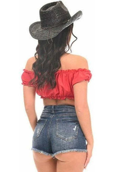 Red Peasant Top - Daisy Corsets