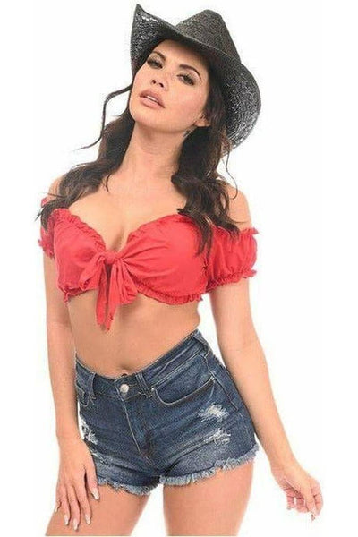 Red Peasant Top - Daisy Corsets