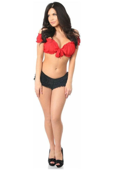 Red Peasant Top - Daisy Corsets