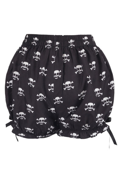 Skull Print Pirate Crepe Bloomers - Daisy Corsets
