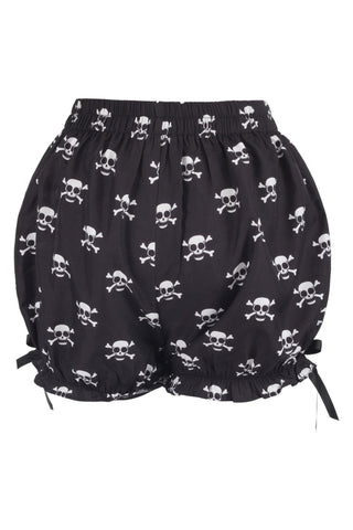Skull Print Pirate Crepe Bloomers - Daisy Corsets