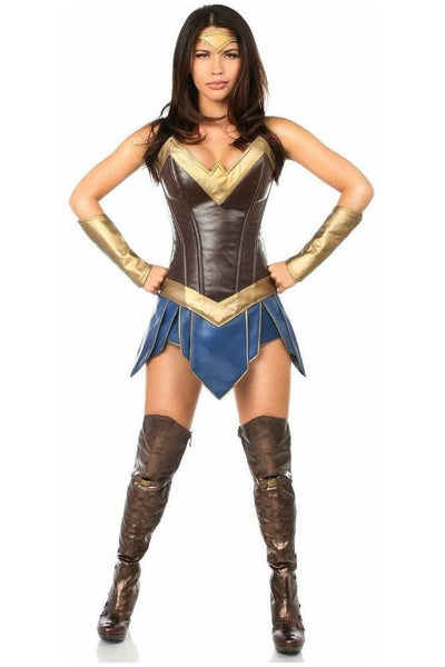 Top Drawer 3 PC Premium Warrior Woman Costume - Daisy Corsets