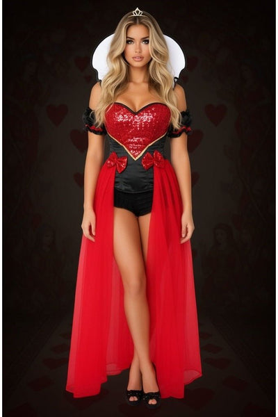 Top Drawer 6 PC Sexy Fairytale Red Queen Costume - Daisy Corsets