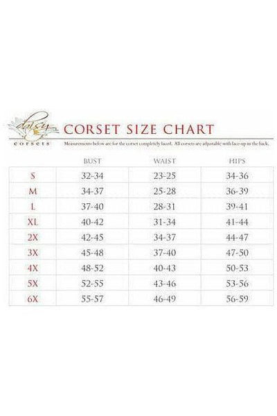 Top Drawer Black Faux Leather Lace - Up Steel Boned Corset - Daisy Corsets
